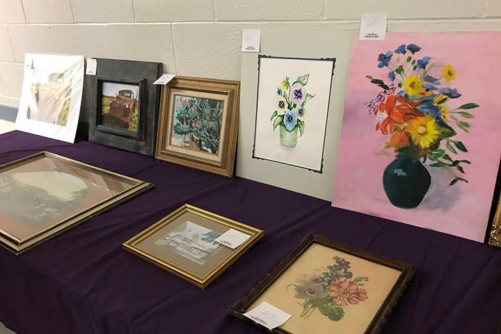 Robin Hebrock/Pahrump Valley Times The Pahrump Arts Council hosted an Art Sale fundraiser on Fe ...