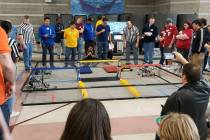 Pahrump Southern Nye County 4-H Pahrump robotics team Awkward Silence competes at the Southerrn ...