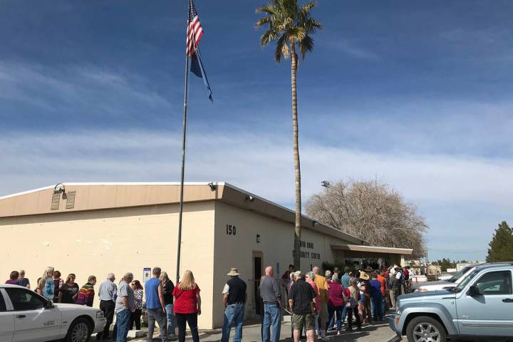 Robin Hebrock/Pahrump Valley Times On Saturday, Feb. 15 the Bob Ruud Community Center was slamm ...