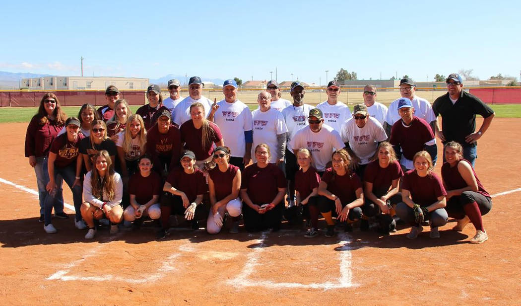 Chuck Hoover/Special to the Pahrump Valley Times Players from the Girls Who Love Softball and t ...
