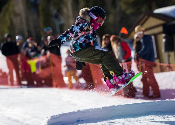 Chase Stevens/Special to the Pahrump Valley Times Aniya Smith, 10, competes in the Lil' Air you ...