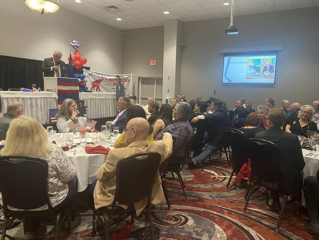 Jeffrey Meehan/Pahrump Valley Times Republicans gathered for the 41st Annual Lincoln Day Dinne ...