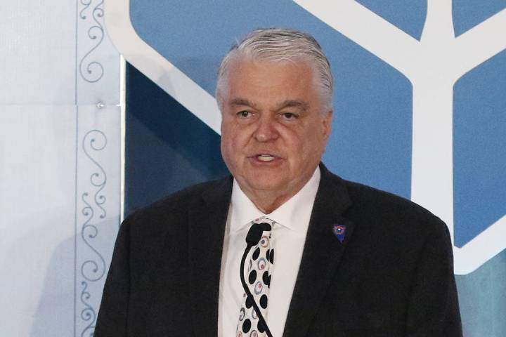 Gov. Steve Sisolak (Bizuayehu Tesfaye/Las Vegas Review-Journal)