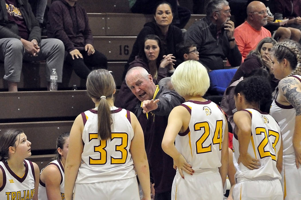 Horace Langford Jr./Pahrump Valley Times Longtime coach Bob Hopkins led the Pahrump Valley High ...