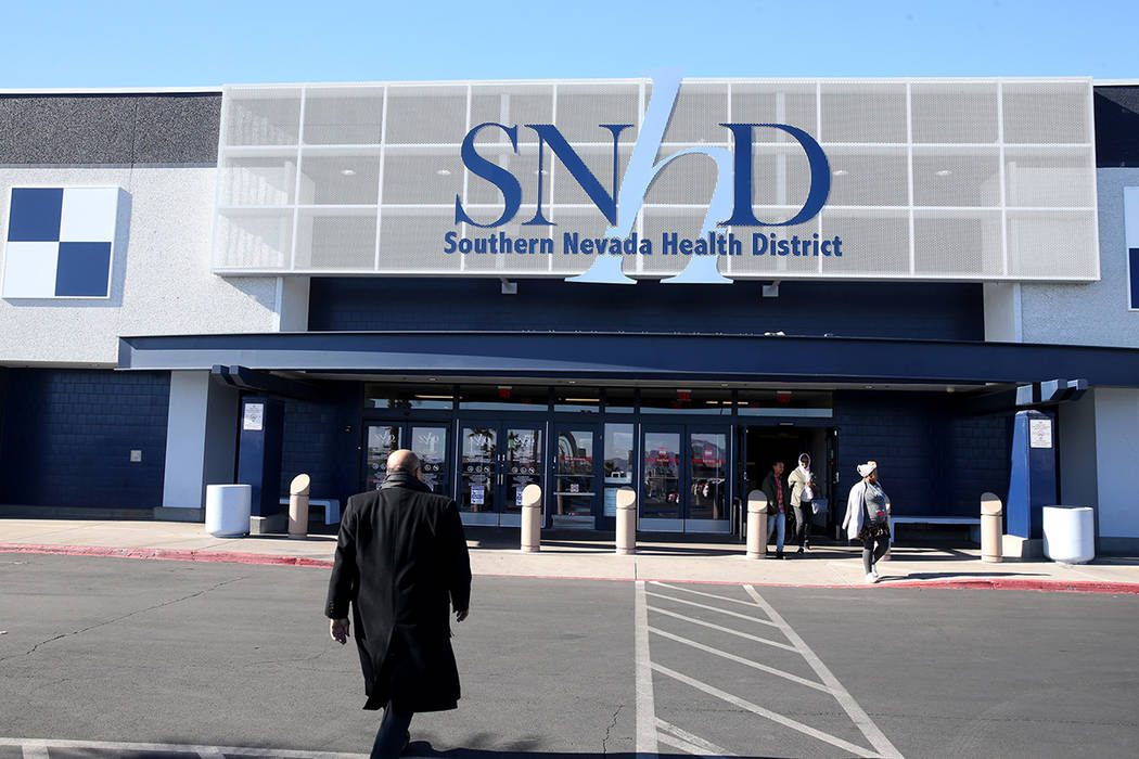 K.M. Cannon/Las Vegas Review-Journal The Southern Nevada Health District at 280 S. Decatur Blvd ...
