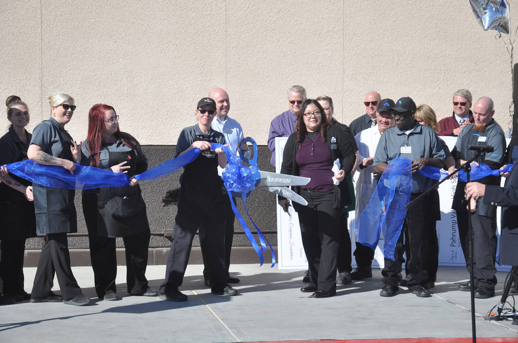 Horace Langford Jr./Special to the Pahrump Valley Times Albertsons in Pahrump holds a grand r ...