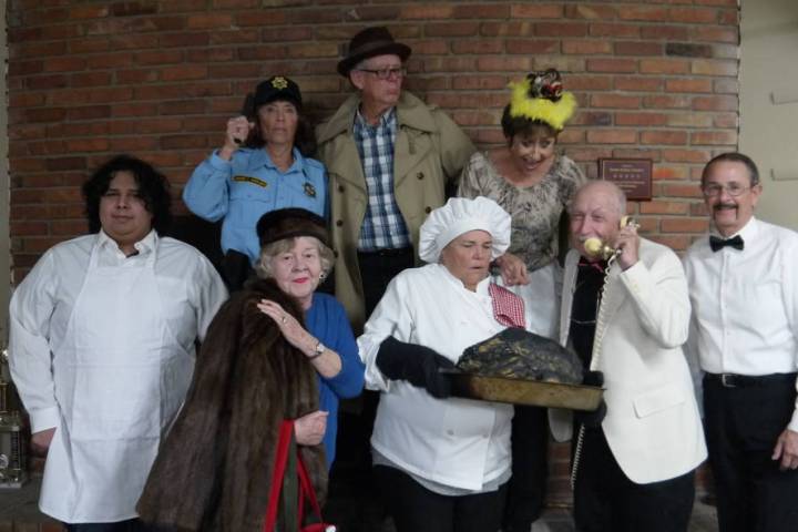 Special to the Pahrump Valley Times The cast of "Murder Most Fowl" are Andre Espinoza, Maaike M ...