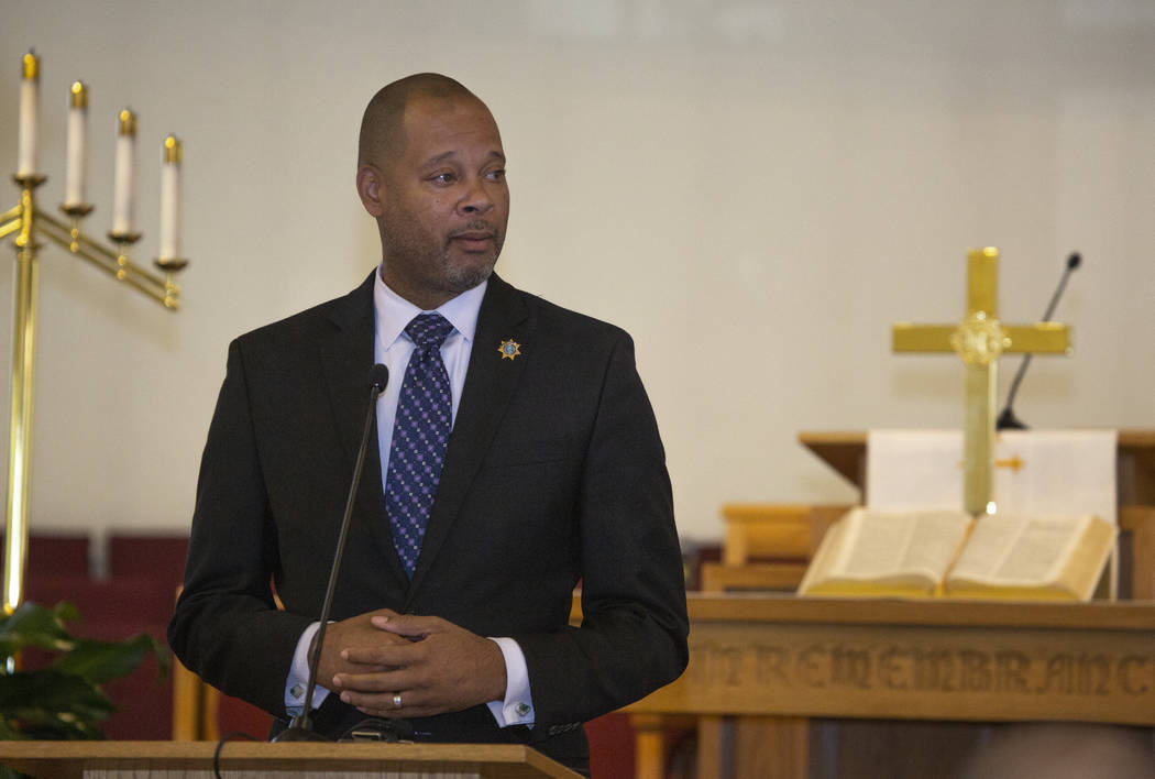 FILE-Nevada Attorney General Aaron Ford speaks during the implementing of Assembly Bill 431 at ...