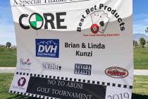 Pahrump Valley Times file photo Sponsors of last year's No To Abuse Charity Golf Tournament wer ...