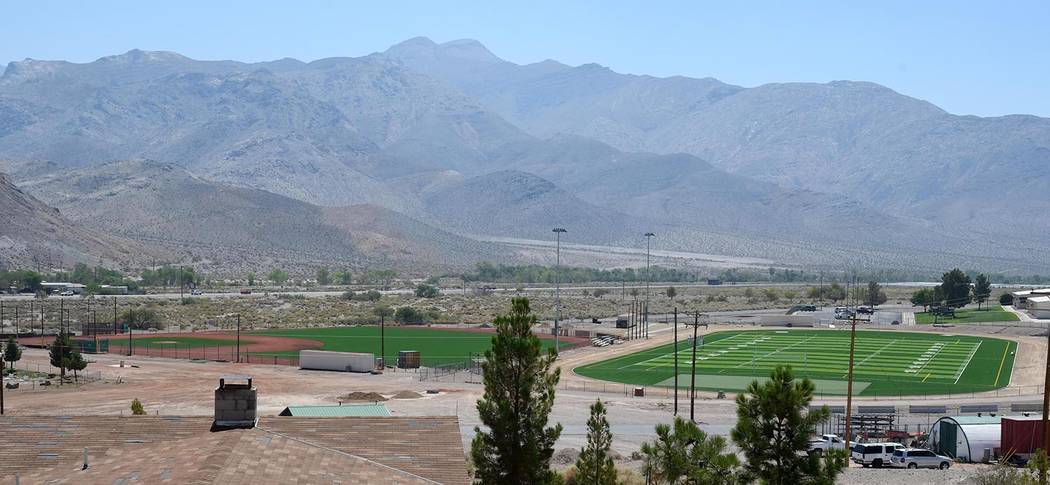 Richard Stephens/Pahrump Valley Times The athletic field at Beatty High School and all other hi ...