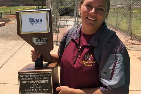 Pahrump Valley Times file photo Pahrump Valley softball coach Cassondra Lauver's team is unlike ...