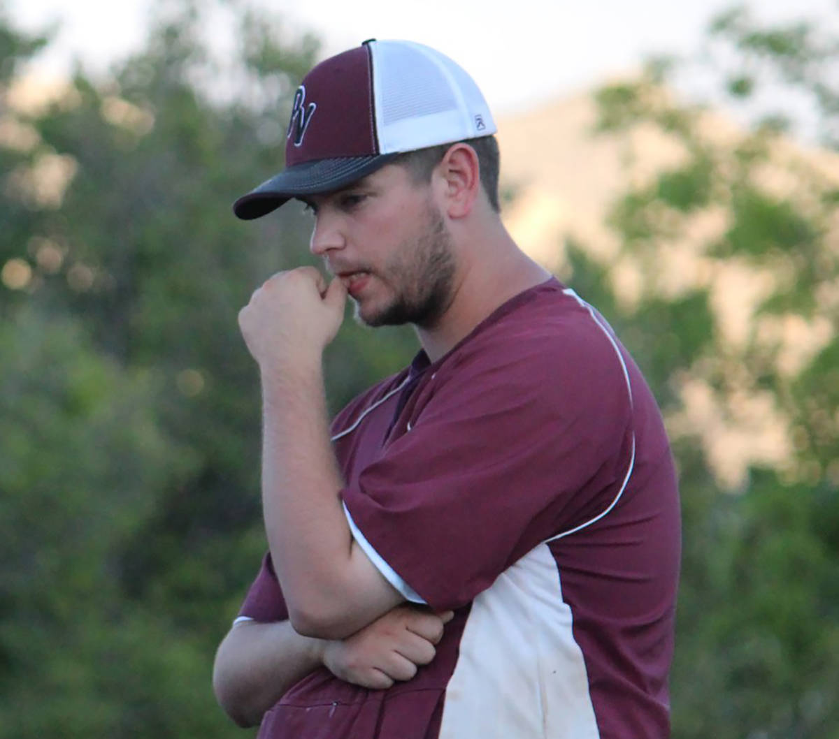 Pahrump Valley Times file photo Assistant baseball coach Drew Middleton's thoughts turned to al ...