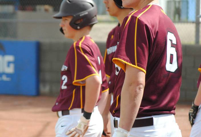 Charlotte Uyeno/Pahrump Valley Times From left, Kyle McDaniel, Roman Roberts and Chase McDaniel ...