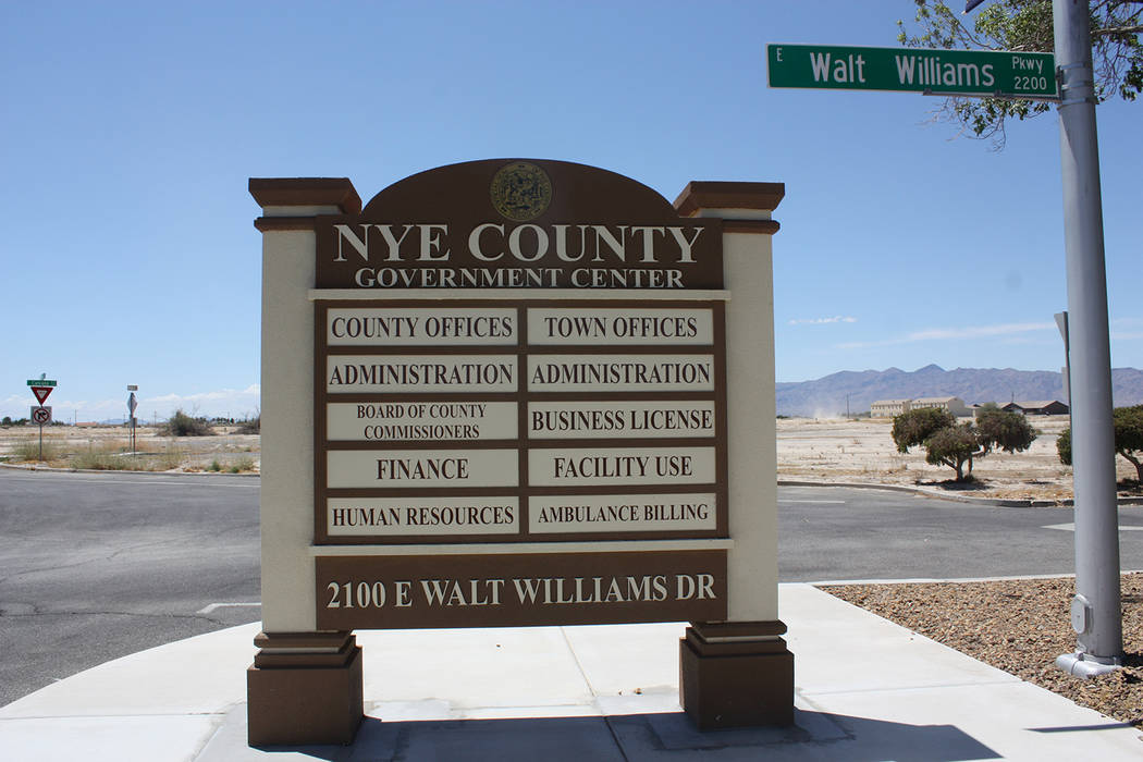 Robin Hebrock/Pahrump Valley Times The Nye County Government Center is the go-to place for much ...