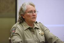 Erik Verduzco/Las Vegas Review-Journal Nye County Sheriff Sharon Wehrly said her department wil ...