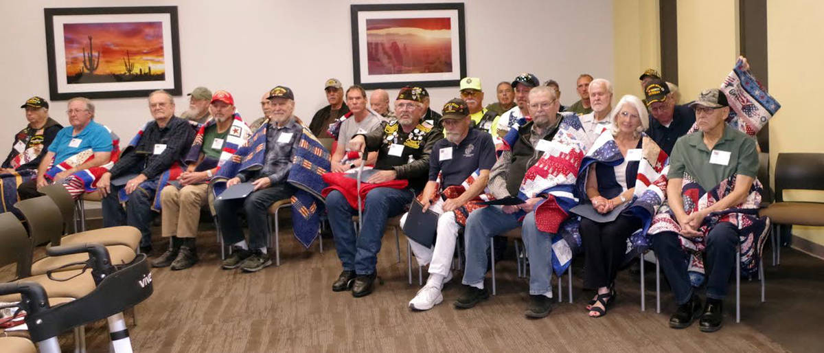 Ralph Goff/Special to the Pahrump Valley Times This photo shows a group shot of the veterans wh ...