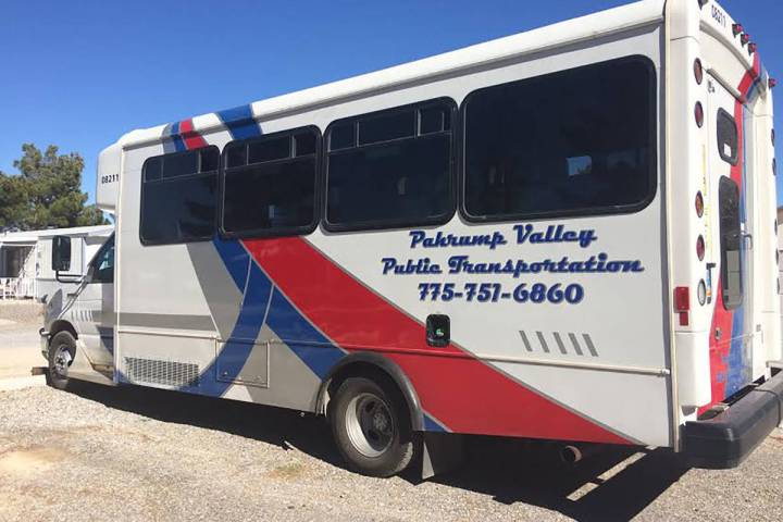 Robin Hebrock/Pahrump Valley Times The Pahrump Valley Public Transportation bus service is one ...