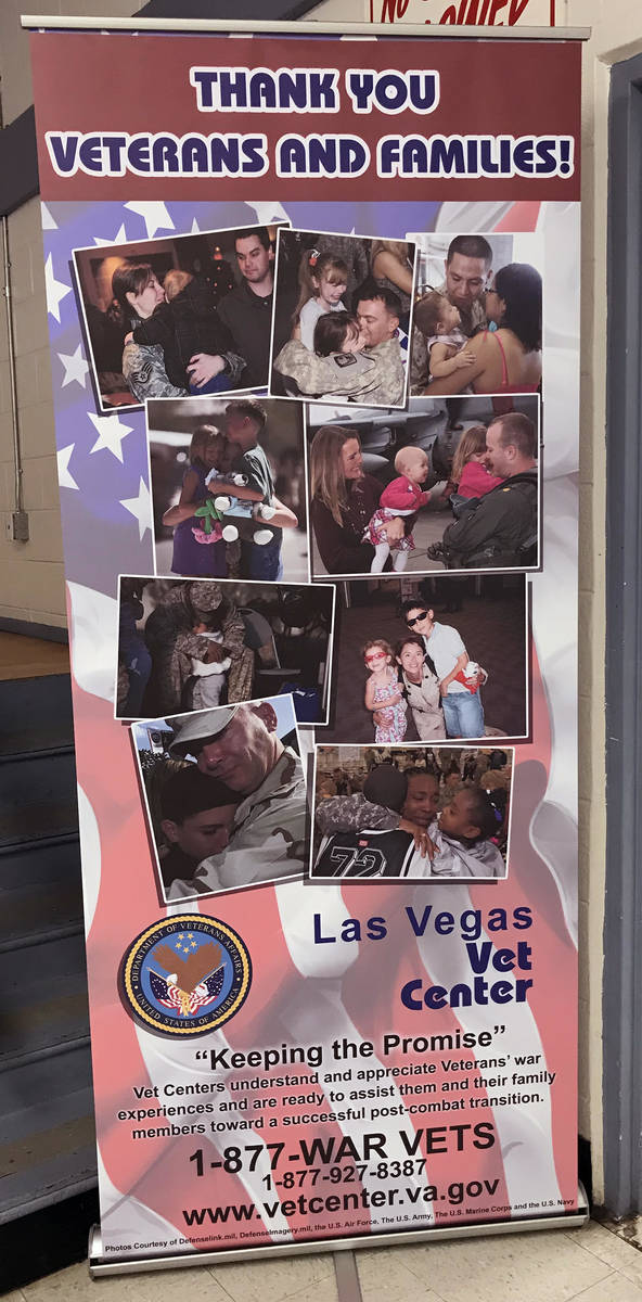 Robin Hebrock/Pahrump Valley Times The Las Vegas Vets Center was just one of the 41 vendors tha ...