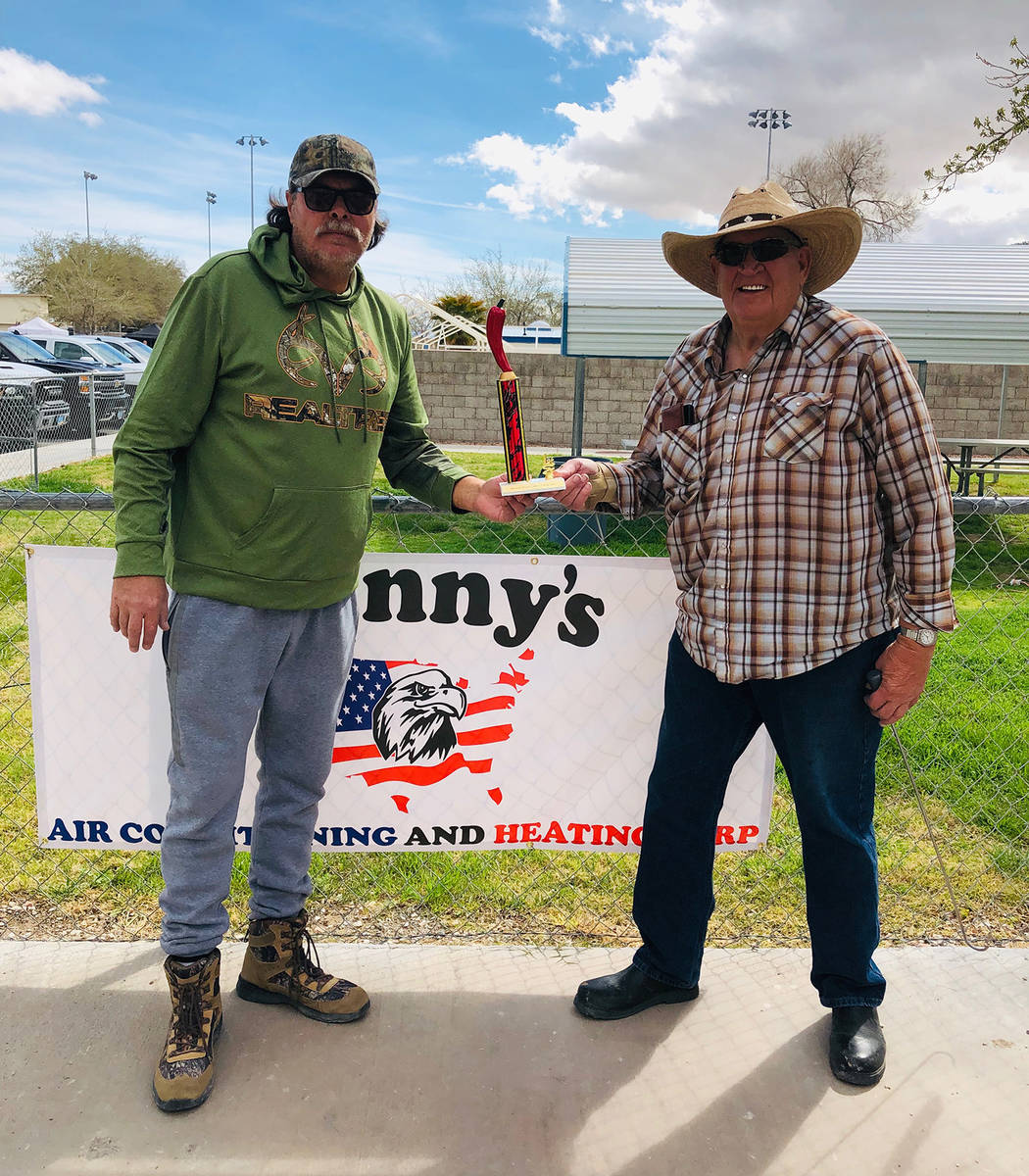 Cindy Barefield/Special to the Pahrump Valley Times Dennis Andersen, who teamed with Mike Norto ...