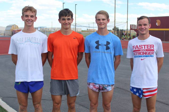 Pahrump Valley Times file From left, Layron Sonerholm, Michael Sonerholm, Grant Odegard and Bry ...