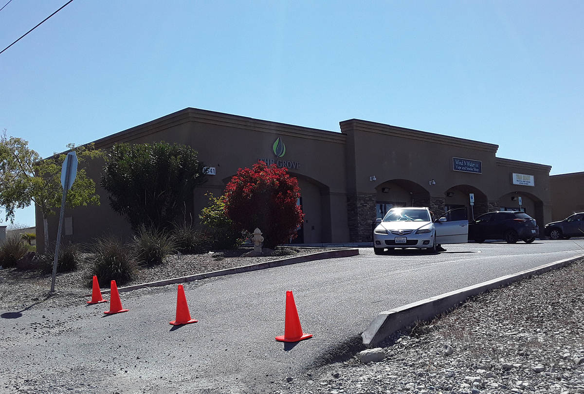 Selwyn Harris/Pahrump Valley Times Pahrump's Grove cannabis dispensary is now offering home del ...