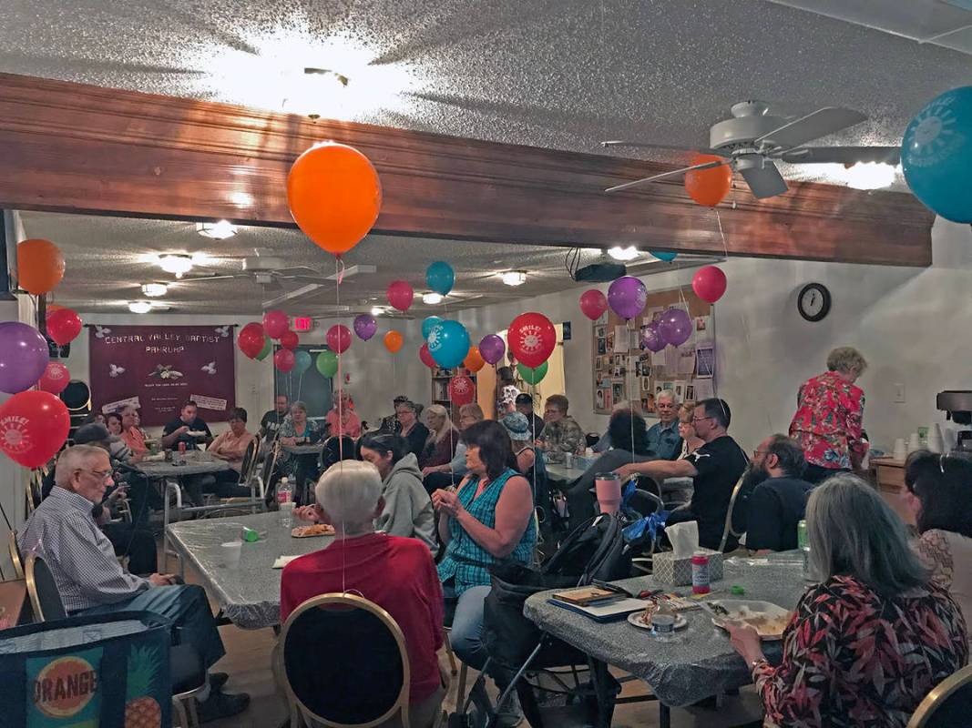 Robin Hebrock/Pahrump Valley Times The Pahrump GriefShare group's March Celebration of Life was ...
