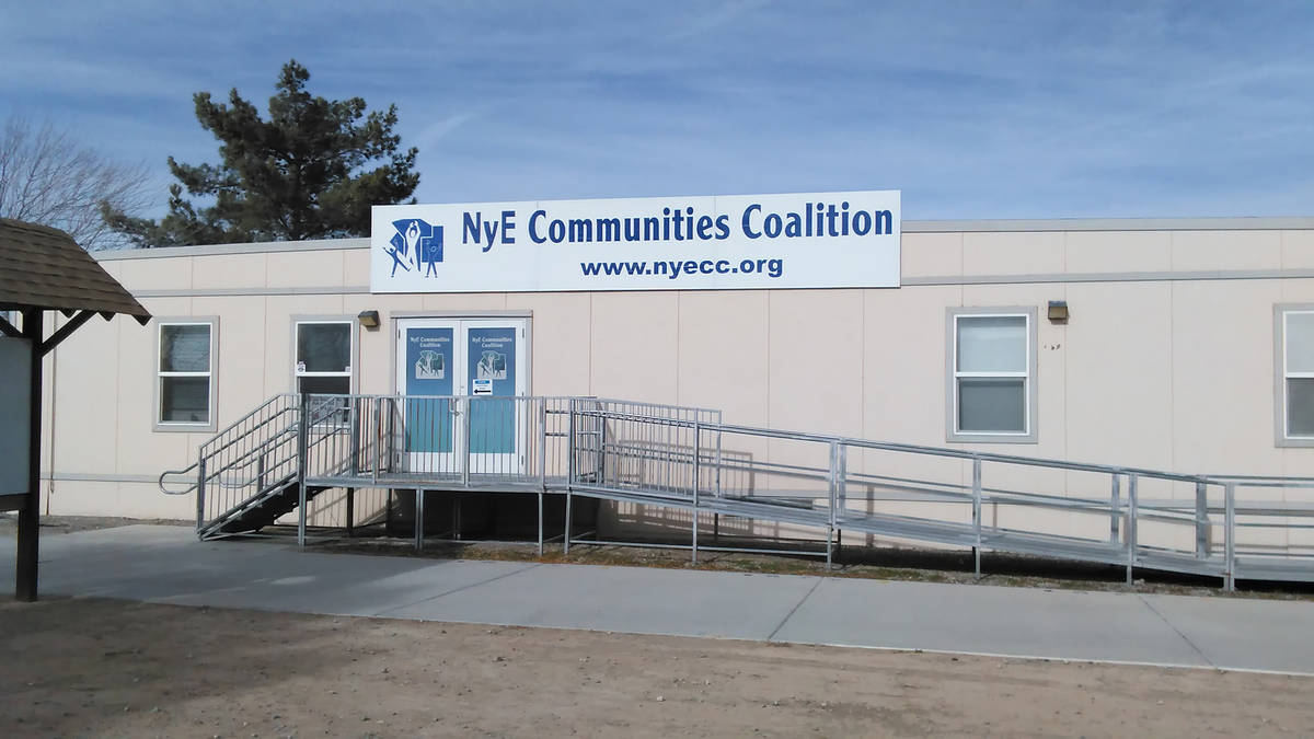 Selwyn Harris/Pahrump Valley Times The NyE Communities Coalition may have had to close its cam ...