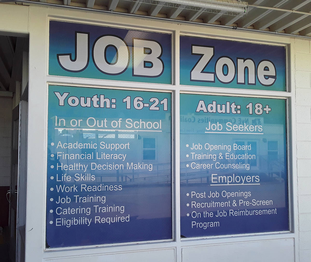 Selwyn Harris/Pahrump Valley Times The NyECC's job resources are still available at this time a ...