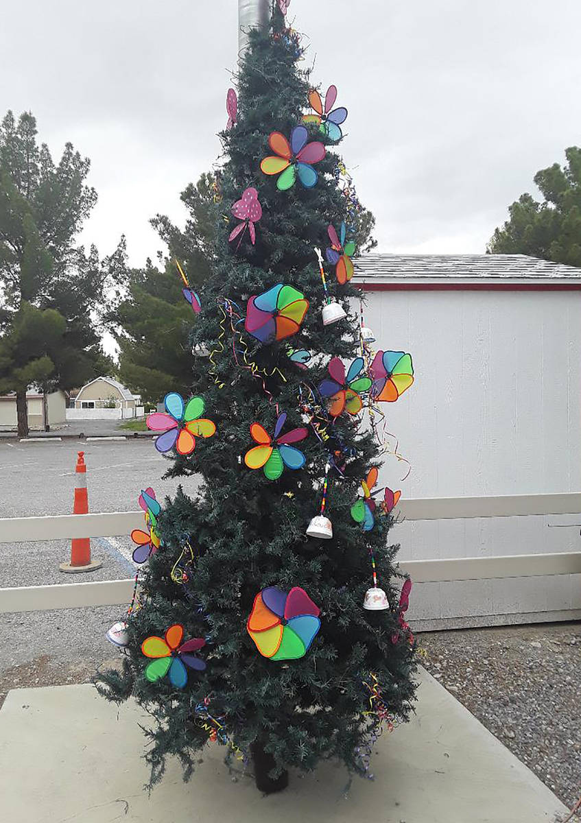 Special to the Pahrump Valley Times The Pahrump Senior Center's "Tree of Hope" stands just befo ...