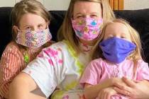 Ciara Sallee/Special to the Times-Bonanza Ciara Sallee, center, Rylee Sallee, left, and Lanie ...