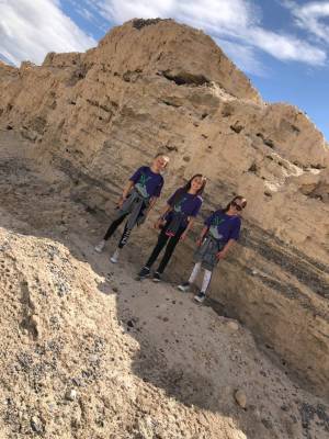 Special to the Pahrump Valley Times Shaunna Crawford and her three girls took to the trails as ...