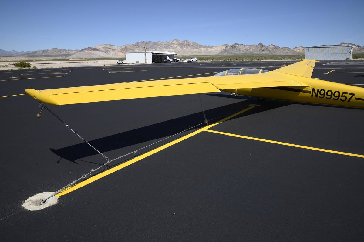 Richard Stephens/Special to the Pahrump Valley Times The airport’s old apron, the area used f ...