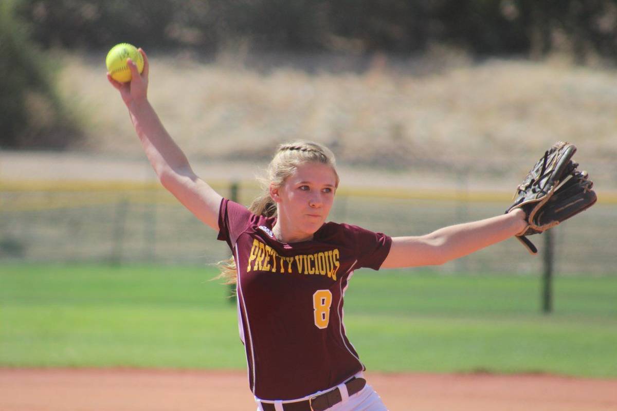 Cassondra Lauver/Special to the Pahrump Valley Times Hannah Cuellar, one of several PVHS player ...