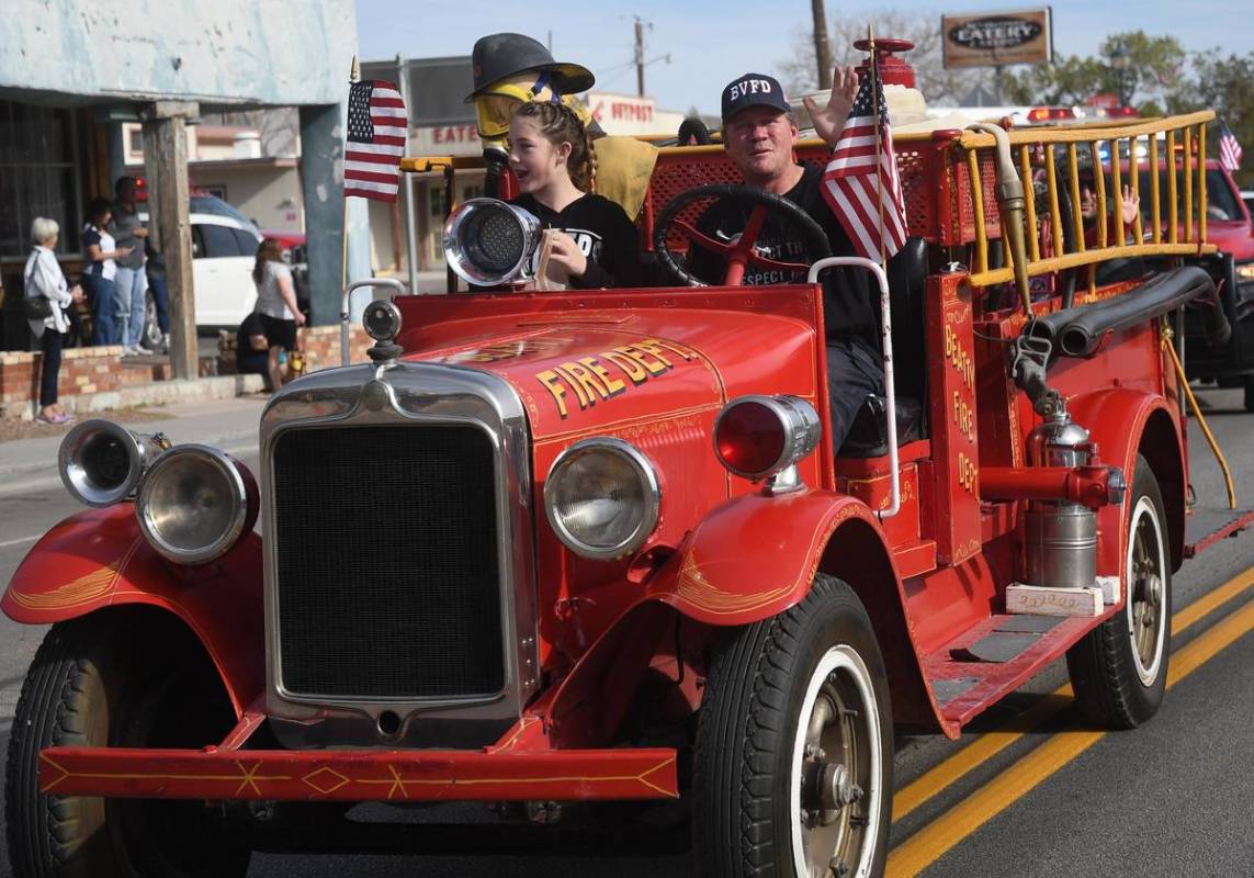 Richard Stephens/Special to the Pahrump Valley Times A look at the Beatty Days parade and an ol ...