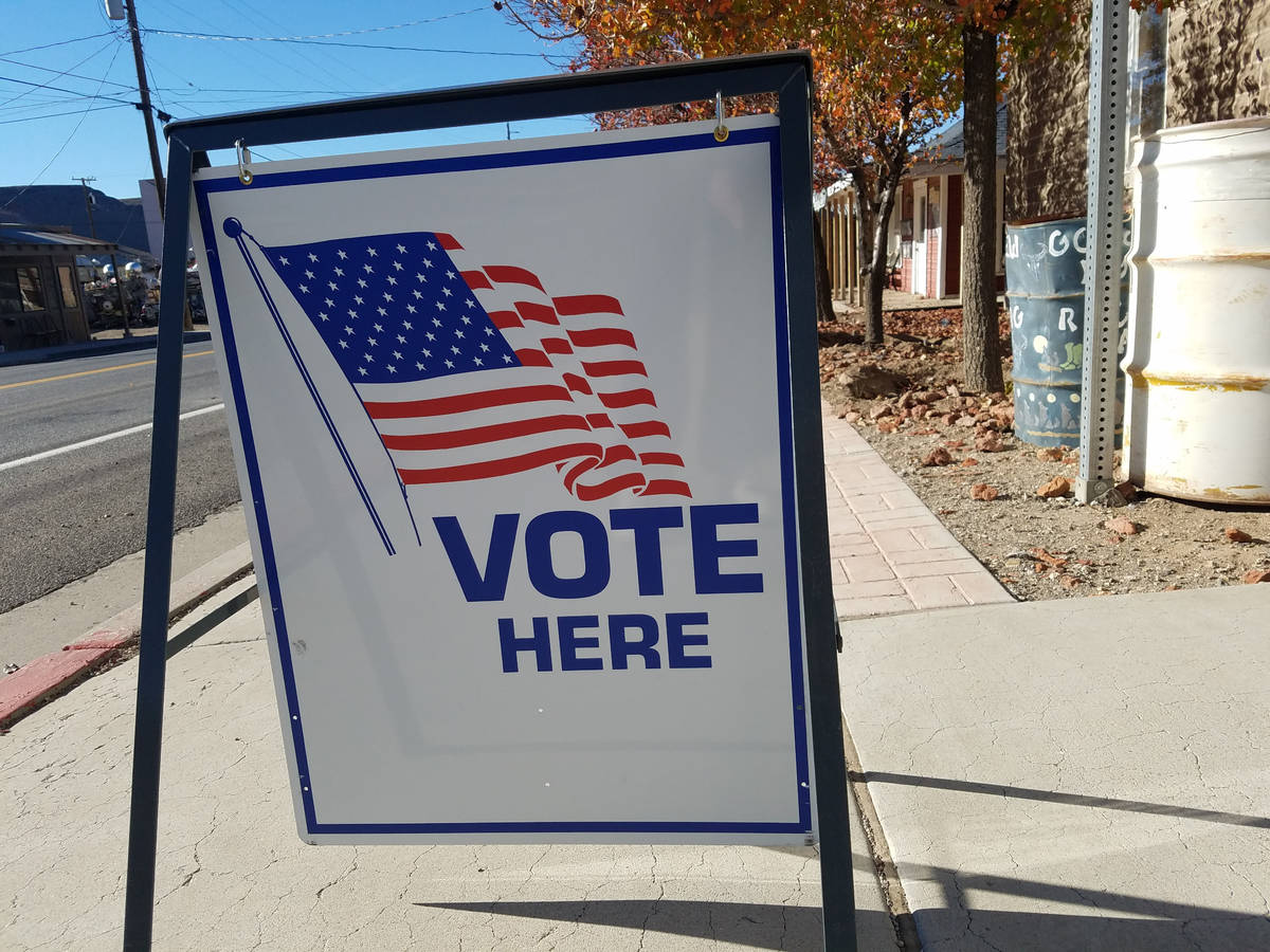 David Jacobs/Times-Bonanza Election day turnout on Nov. 6 brought out 184 voters in Esmeralda C ...