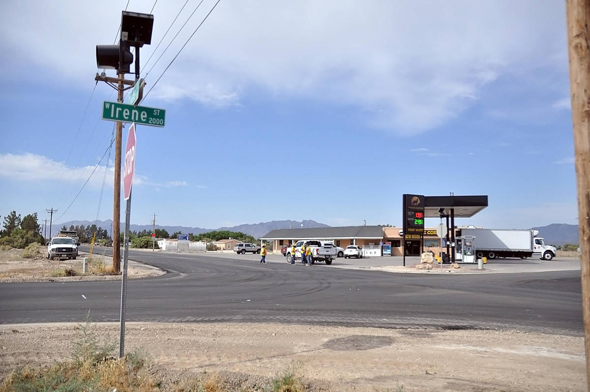 Horace Langford Jr./Pahrump Valley Times Taken Wednesday, June 3, this photo shows the intersec ...