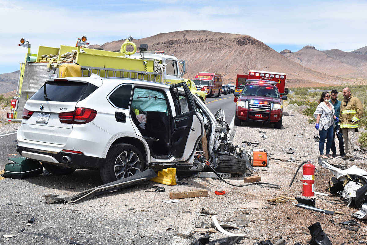 Special to the Pahrump Valley Times Three people were killed following a two-vehicle head-on co ...