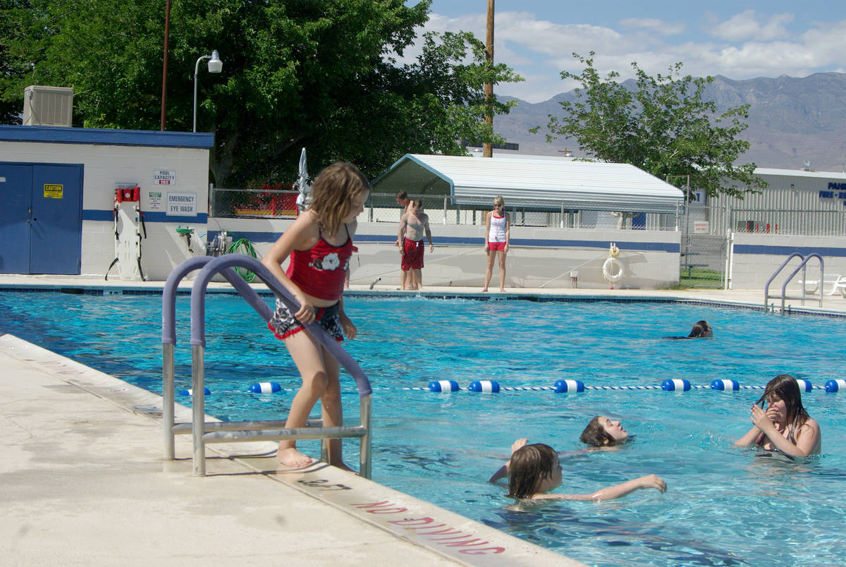 Horace Langford Jr. / Pahrump Valley Times The Pahrump Community Swimming Pool is a popular des ...