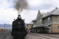 Courtest of East Ely Railroad Depot Museum A vintage steam engine puffs smoke outside the East ...
