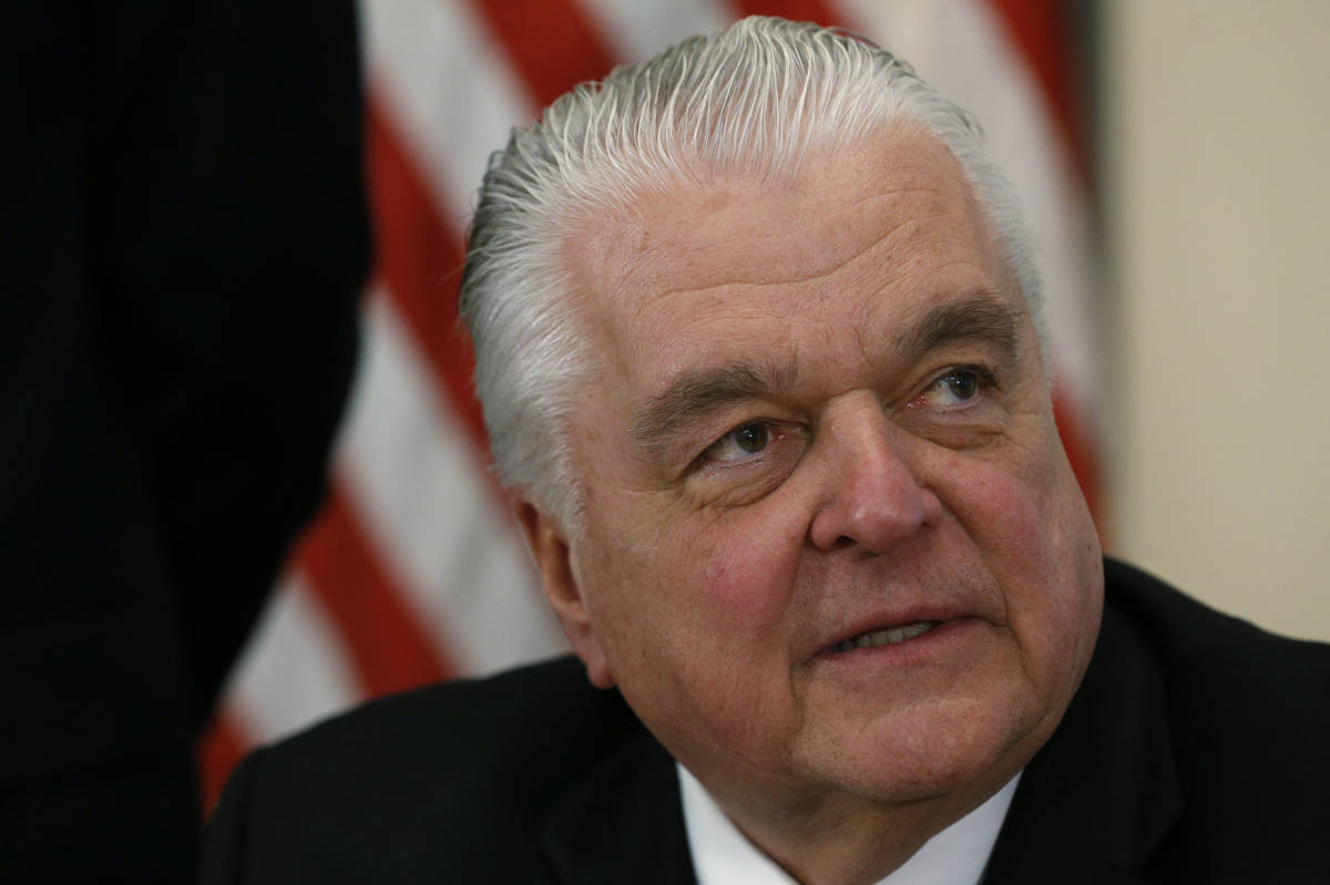 Cathleen Allison/Las Vegas Review-Journal Nevada Gov. Steve Sisolak.