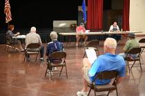 Richard Stephens/Special to the Pahrump Valley Times The Beatty Town Advisory Board holds its f ...