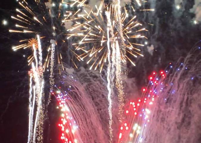 Ryan Muccio/Special to the Pahrump Valley Times The town of Pahrump's annual Fireworks Show lit ...