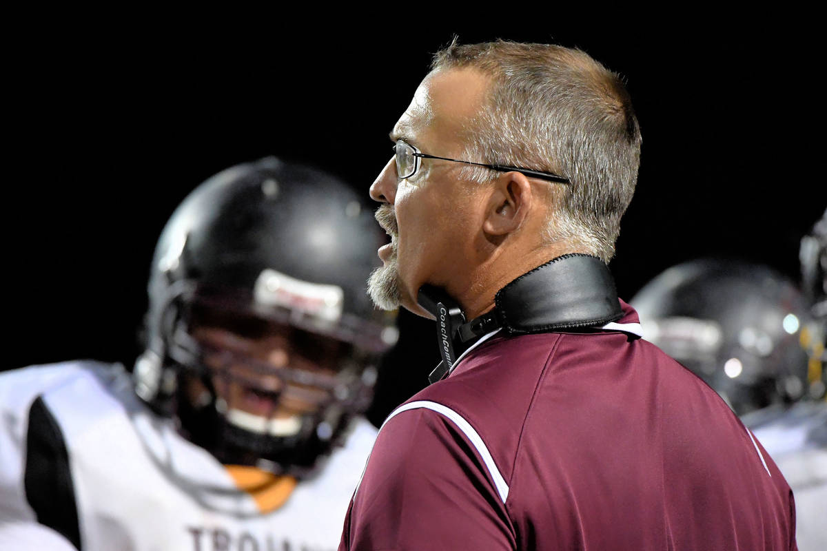 Pahrump Valley Times file Pahrump Valley High School football coach Joe Clayton has announced m ...