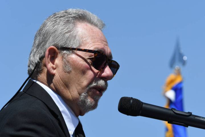 Charlie Myers, former Elko County Commissioner and Sgt. Ben Jenkins' uncle, eulogizes Sgt. Benj ...