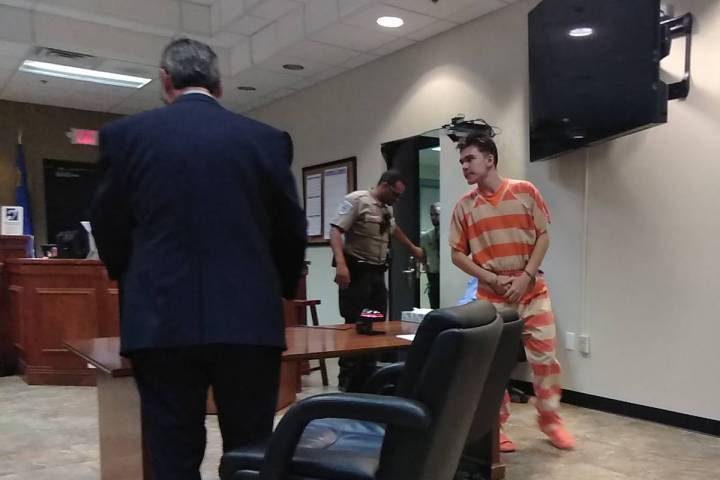 Selwyn Harris/Pahrump Valley Times Second-degree murder defendant Michael Wilson recently teste ...