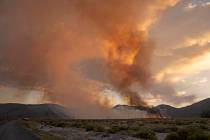 Richard Stephens/Special to the Pahrump Valley Times The Beatty Volunteer Fire Department scram ...