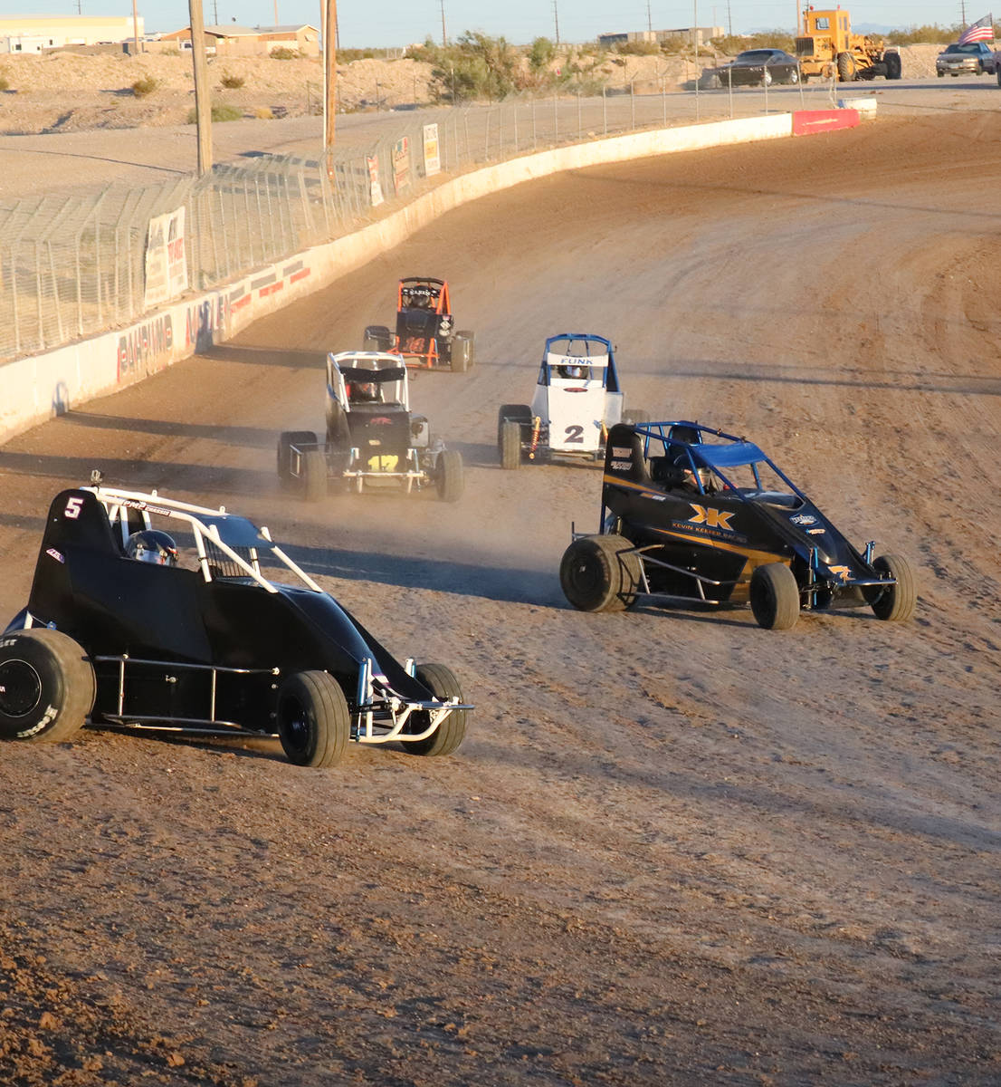 Digital Storm Photography/Special to the Pahrump Valley Times MicroSprint racers, from left, Bl ...