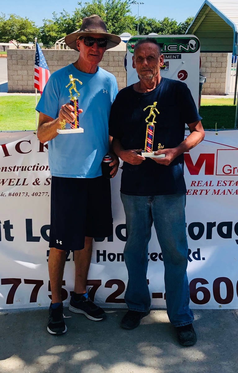 Kim Dilger/Special to the Pahrump Valley Times Dan Dunn, left, and John Pickard went 8-2 during ...