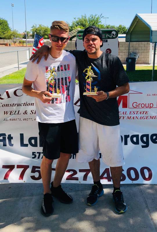 Kim Dilger/Special to the Pahrump Valley Times Kasey Dilger, left, and Willy Zuloaga finished 7 ...