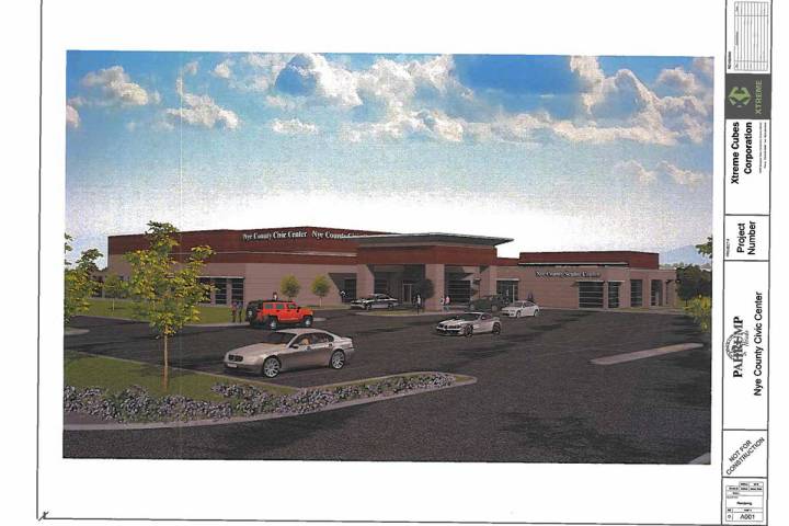 Special to the Pahrump Valley Times This rendering, included with the Nye County Commission's J ...